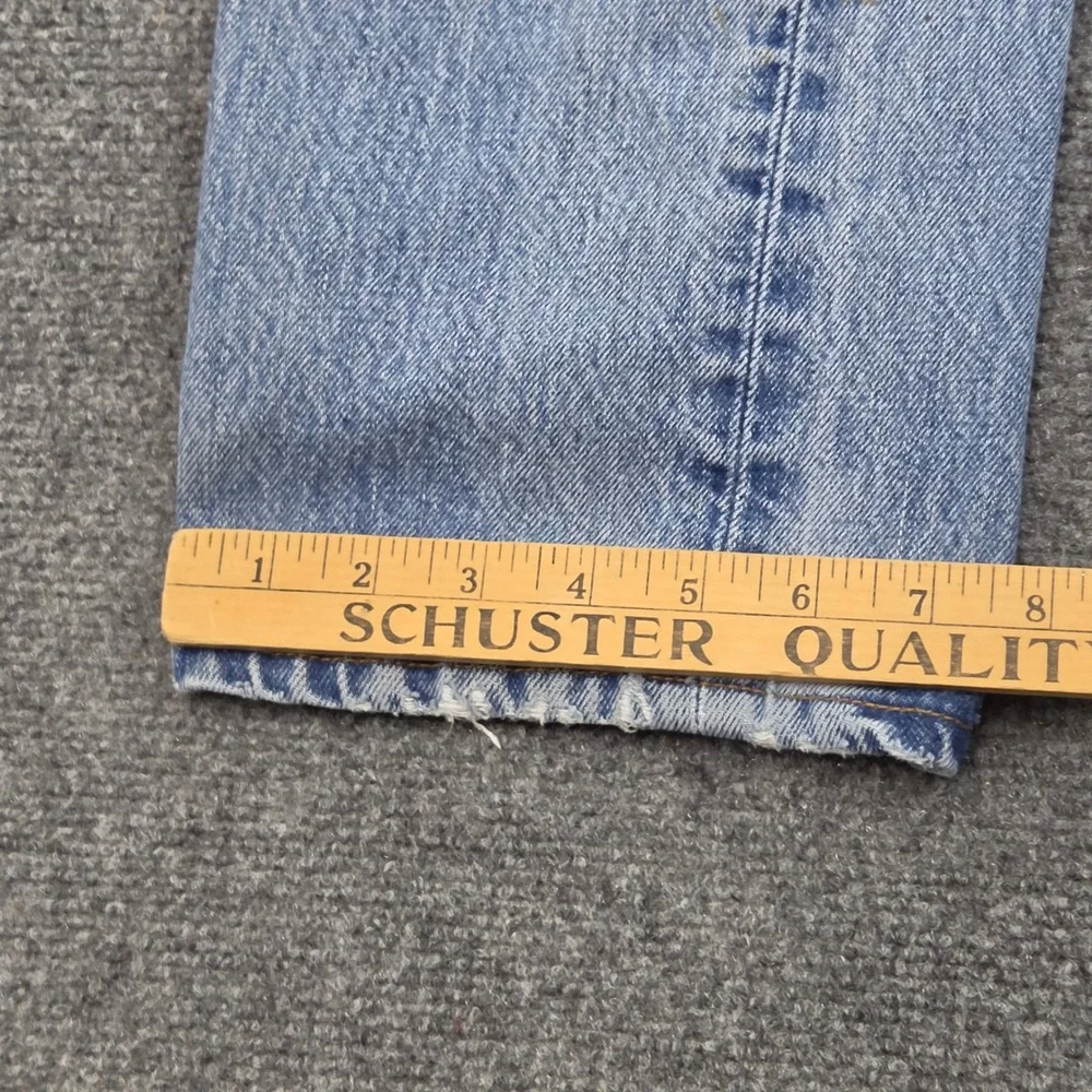 Vintage Levis 501 Jeans 30x32 Light Wash 90s Distressed Paint Splatter USA Made